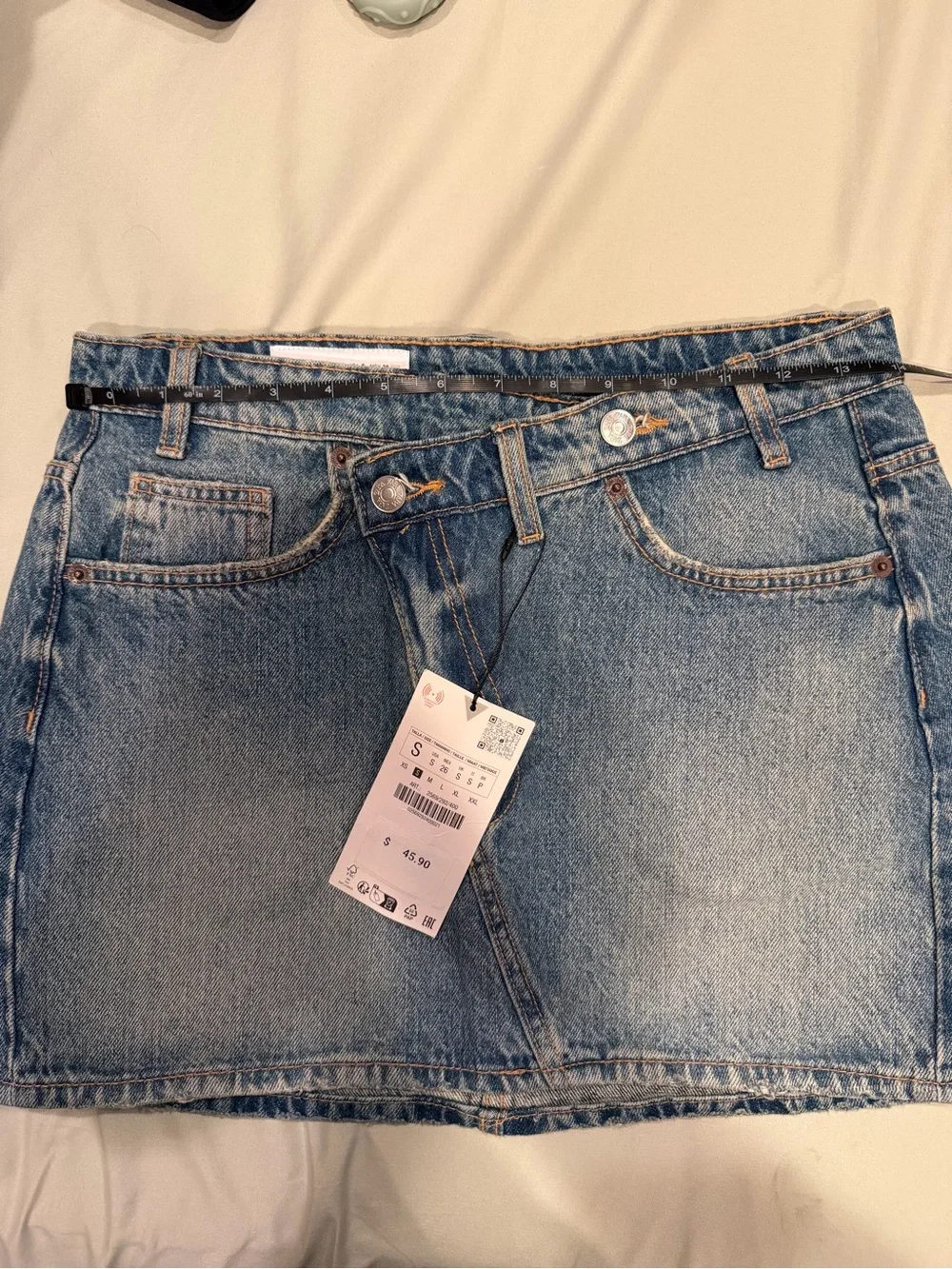 Zara TRF Denim Mini Skirt